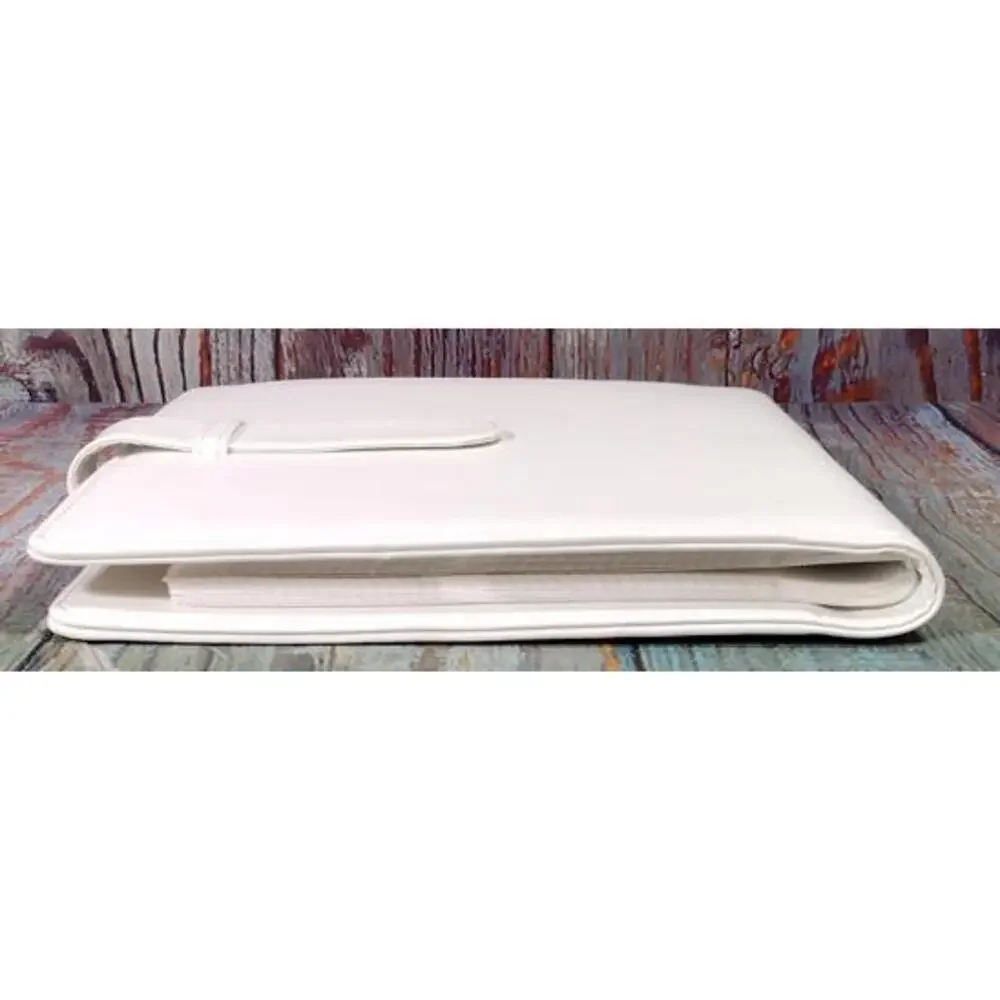 White Faux Leather -‎ Trading Card/Photo Album
